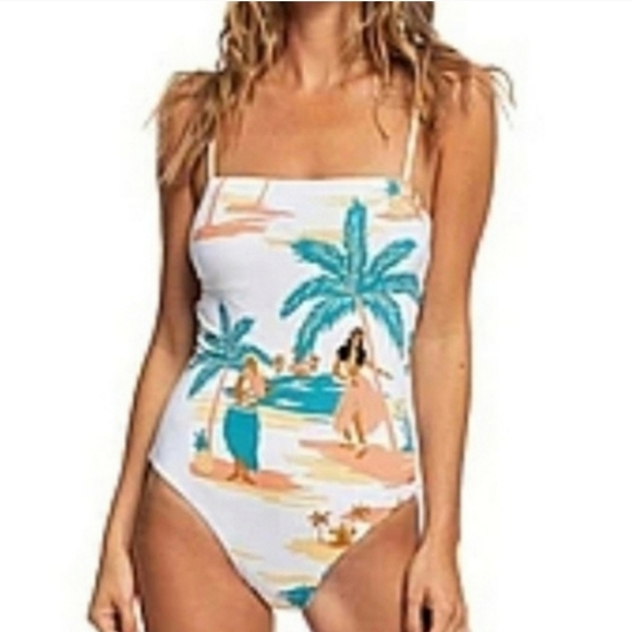 Roxy Honolulu print one piece swimsuit - Picture 1 of 9